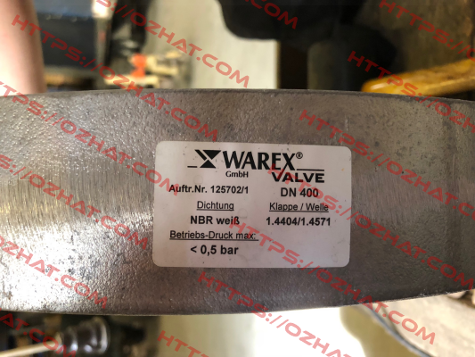 Dichtmanschette aus NBR weiß passend für DKZ 110 / DN 400  Warex
