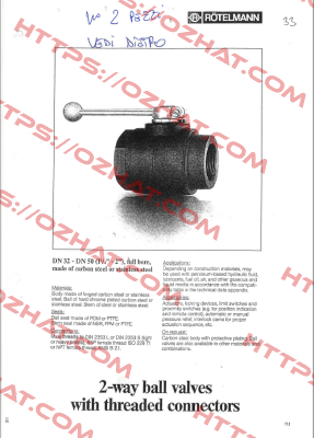 DN32-PN315  M/M   M52x2 obsolete, replaced by DN 32 PN 420 Rotelmann