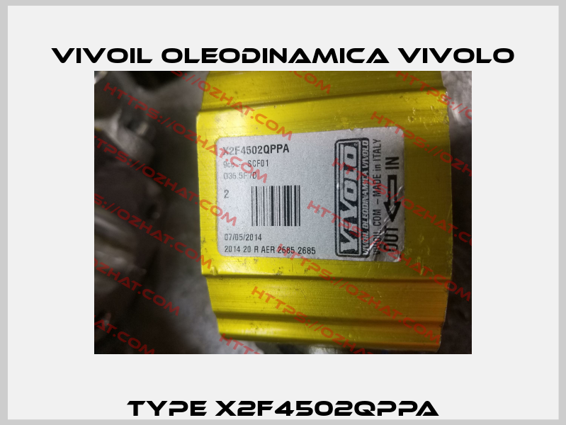 Type X2F4502QPPA Vivoil Oleodinamica Vivolo