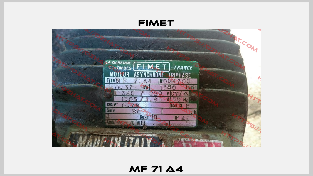 MF 71 A4 Fimet