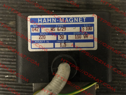 WS 6/29 - obsolete, replaced by OAC006209 HAHN-MAGNET (Kendrion)