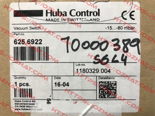 625.6922 OEM Huba Control