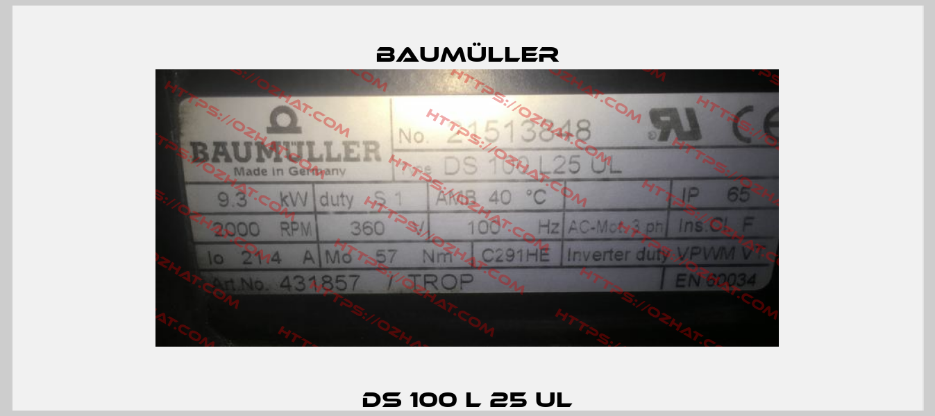 DS 100 L 25 UL Baumüller