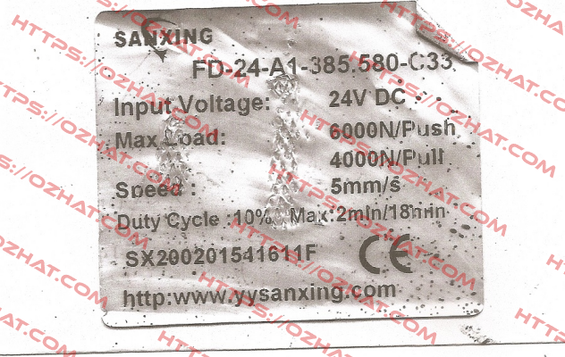 FD-24-A1-385.580-C33 obsolete, replace by set Sanxing