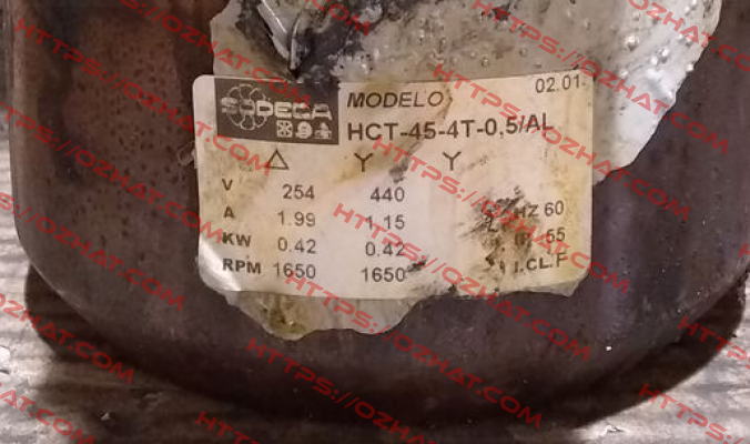 070231-HCT45-4T-0.5-AL-IMP Sodeca