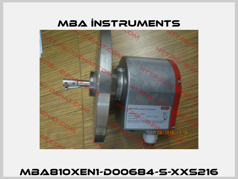 MBA810XEN1-D00684-S-XXS216 MBA Instruments