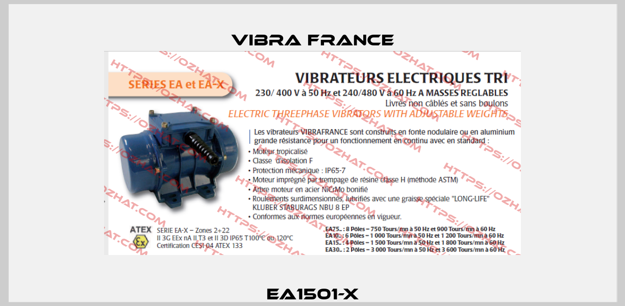 EA1501-X Vibra France
