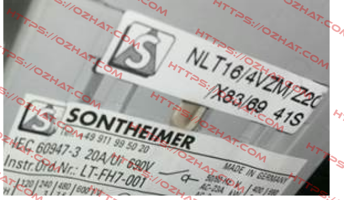 NLT16/4VZM/Z20 /X83/69 Sontheimer