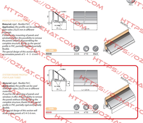40048  obsolete/replacement 40049 System Plast