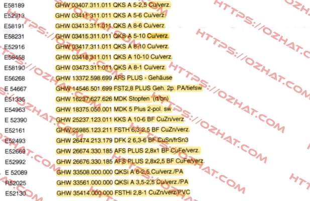GHW 03407.311.011 (1 pack - 2.500,00 pcs.) Lear (Grote Hartmann)