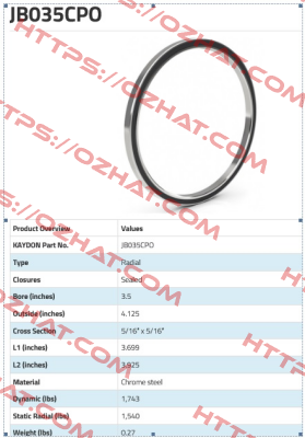 JB 035 CPO Kaydon