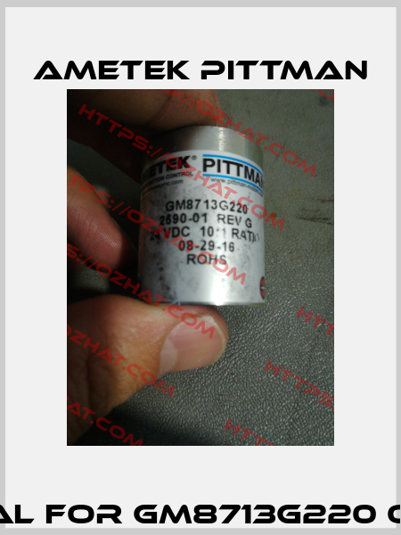 coal for GM8713G220 oem Ametek Pittman