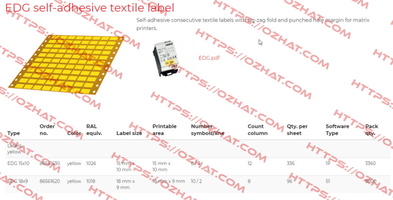 86561630 ( 1pack x 3360 pcs) Murrplastik