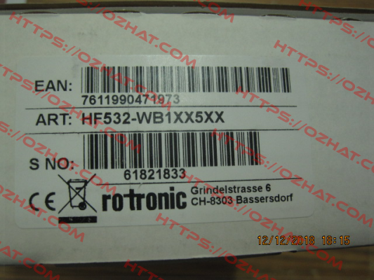 HF532- WB1XX5XX Rotronic