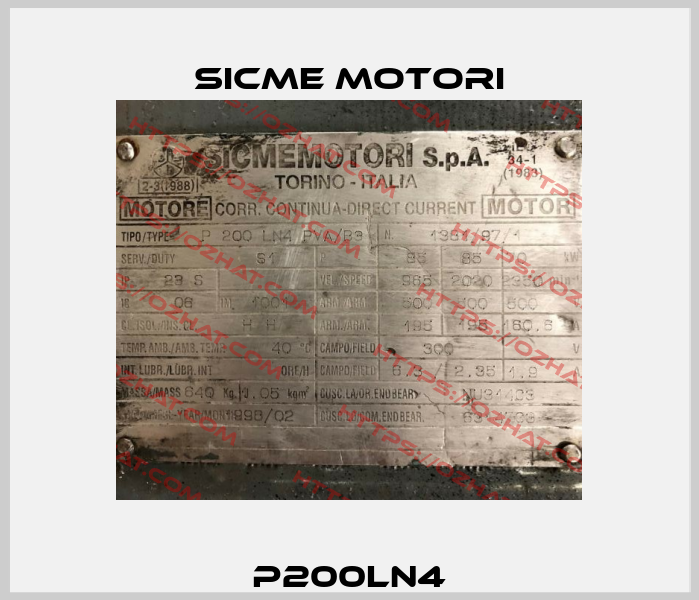 P200LN4 Sicme Motori