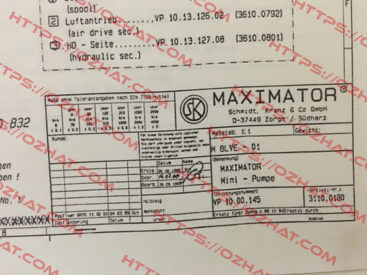 3110.0180 Maximator