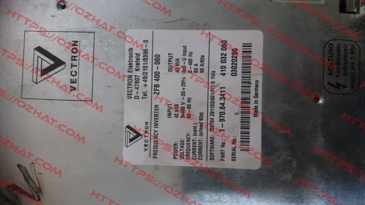 ZFB 400-060 42 KVA  - OEM Vectron