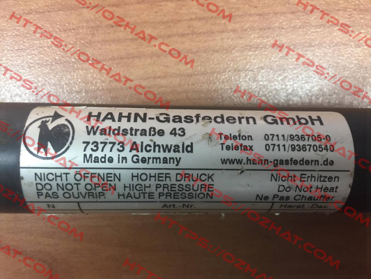 G 14 28 0150 9 0420 WG35 WG35 02020N / 28-022YP Hahn Gasfedern