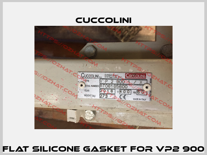 Flat silicone gasket for VP2 900 Cuccolini