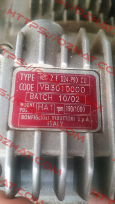 VBG 2F D24 P90 CU Cod:VB3010000 Bonfiglioli