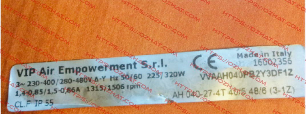 VVAAH040PB2Y3DF1Z VIP AIR EMPOWERMENT