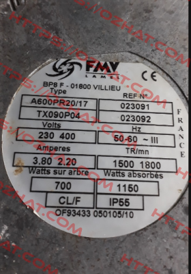 A0600 4PR20 TX090P04 FMV-Lamel (now Ziehl Abegg)