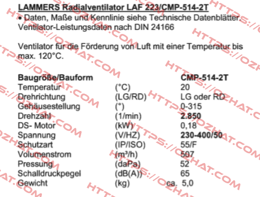 LAF 223/CMP-514-2T Sodeca