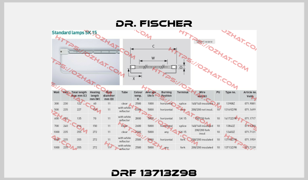 DRF 13713z98 Dr. Fischer