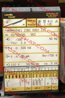 SINEAX PQ502 Camille Bauer