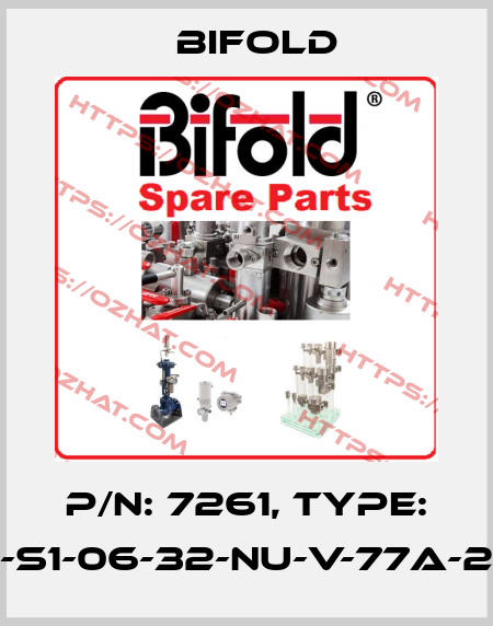 P/N: 7261, Type: FP10P-S1-06-32-NU-V-77A-24D-35 Bifold