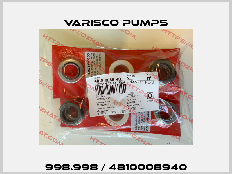998.998 / 4810008940 Varisco pumps