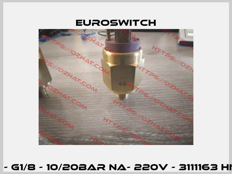 РНММ - G1/8 - 10/20bar NA- 220V - 3111163 HNBR. Euroswitch
