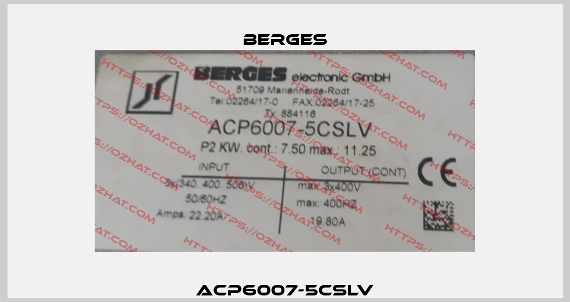 ACP6007-5CSLV Berges