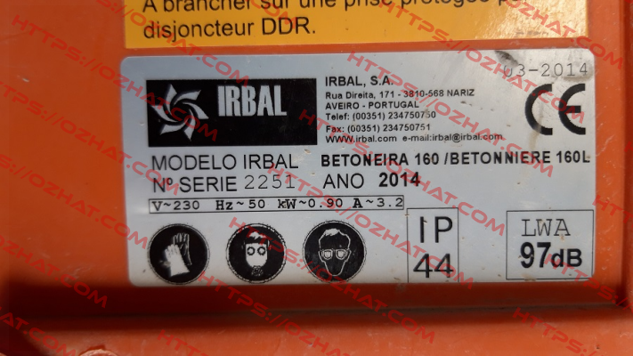 CBB60 for Irbal 2251 irbal