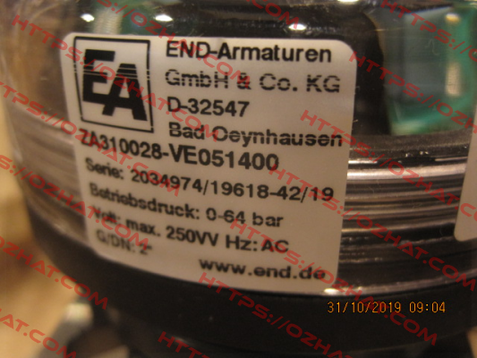 ZA310028-VE051400 End Armaturen