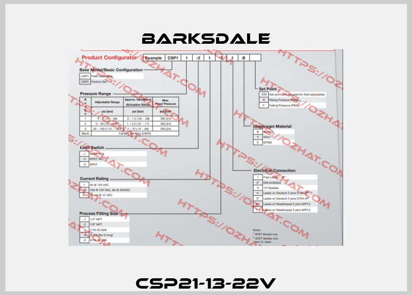 CSP21-13-22V Barksdale