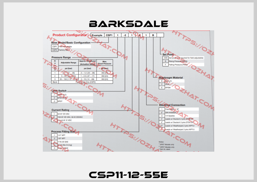 CSP11-12-55E Barksdale