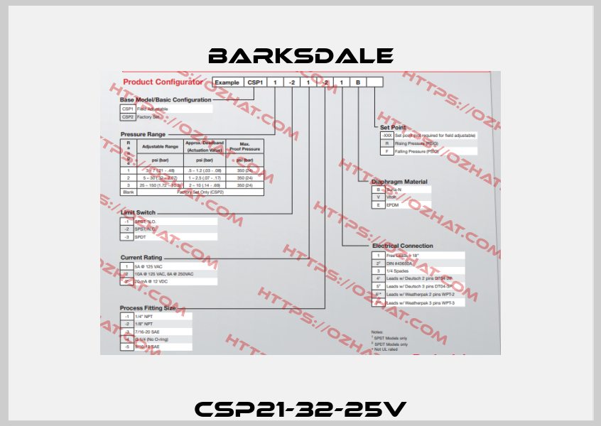 CSP21-32-25V Barksdale