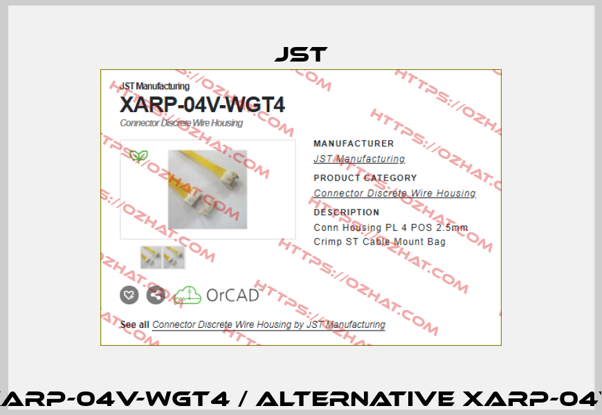 XARP-04V-WGT4 / alternative XARP-04V JST