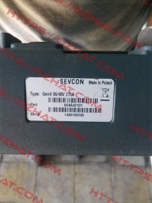 Type: Gen 4 36/48V 275A P/N: 634A42101 Sevcon