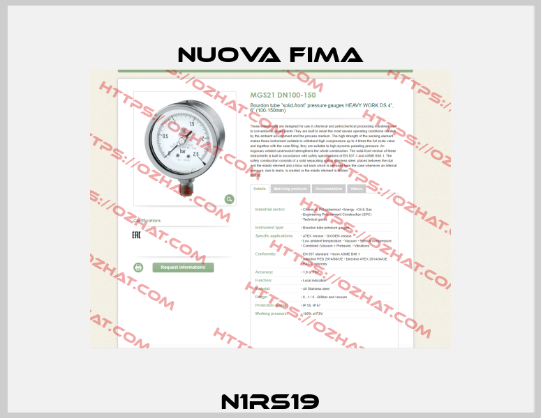 N1RS19 Nuova Fima