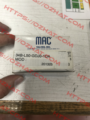 34B-L50-GDJ0-1DA МAC Valves