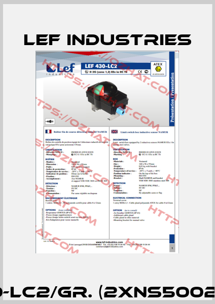 LEF 430-LC2/GR. (2xNS5002) 1PE 2G Lef Industries