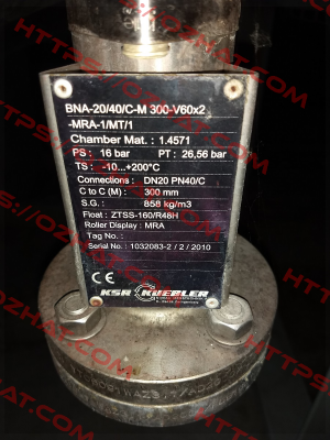 BNA-20/40/C-M300-V60x2-MRA-ZVSS 200 Ksr Kuebler