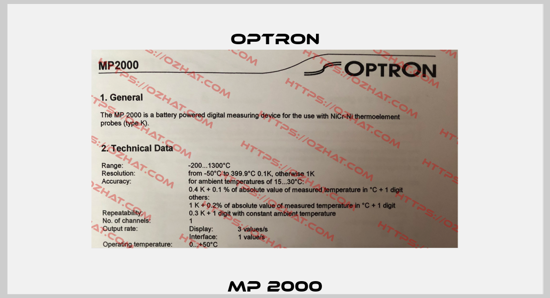MP 2000 OPTRON