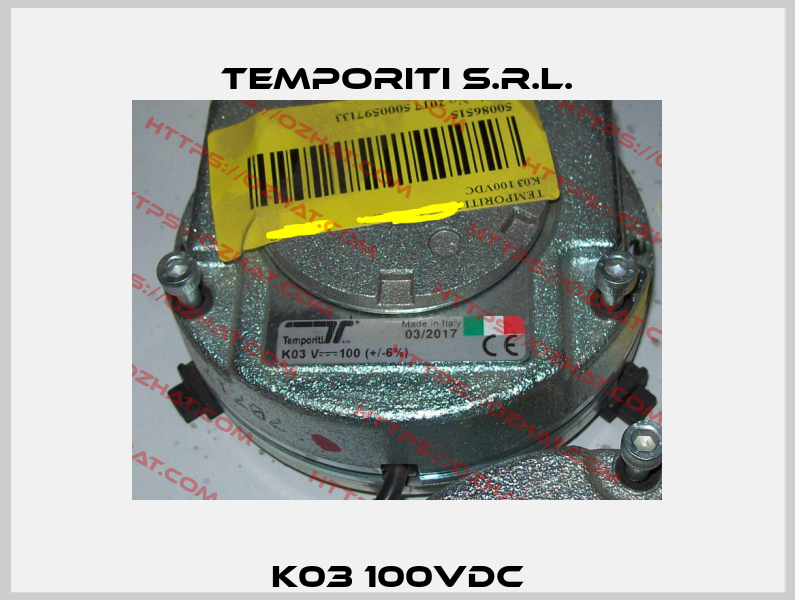 K03 100VDC Temporiti s.r.l.