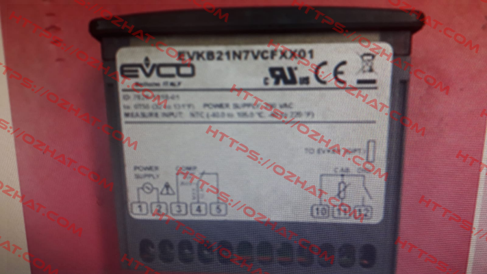 EVK521N7VCFXX01 invalid reference, valid EVKB21N7VCFXX01 EVCO - Every Control