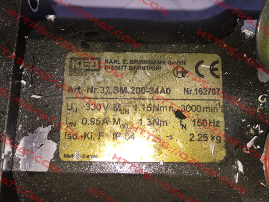 32SM200-34A0 Nr. 162707 obsolete replaced by 32SM200-34B0  LAIPPLE KEB