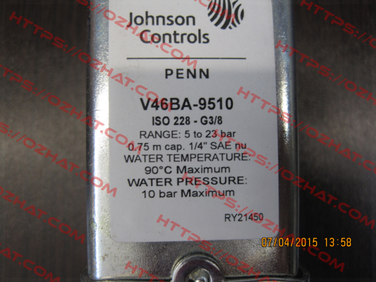 V46BA-9510 Johnson Controls