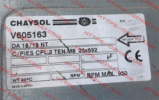 DA 18/18 NT (Referenz 72600057) Chaysol